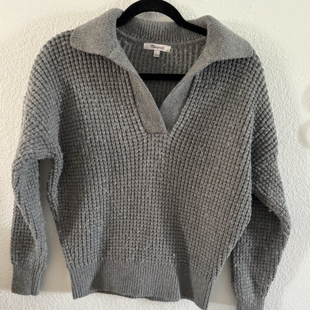 Madewell Waffle Knit Henley Size S - Picture 8 of 9